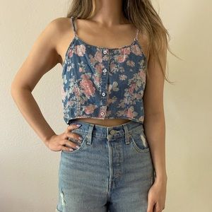Urban Outfitters - BDG - size M - denim with floral crop top - perfect condition